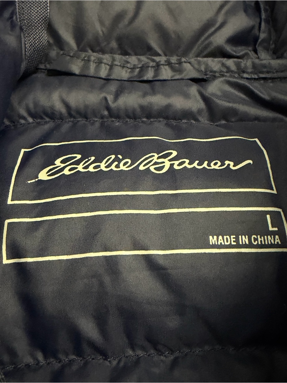 Eddie Bauer Navy and Blue Puffer Jacket - Picture 3 of 7